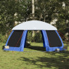 Carpa para piscina con desmontables y paredes azul 612x612 cm 4