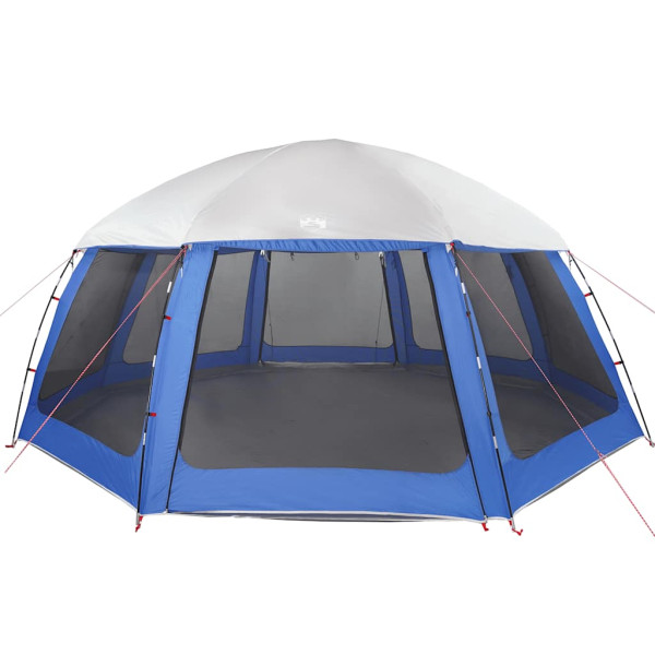 Carpa para piscina con desmontables y paredes azul 612x612 cm M 5