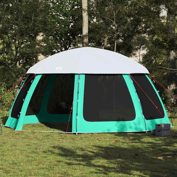Carpa para piscina con desmontables y paredes azul 510x510 cm D