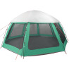 Carpa para piscina con desmontables y paredes azul 510x510 cm 3