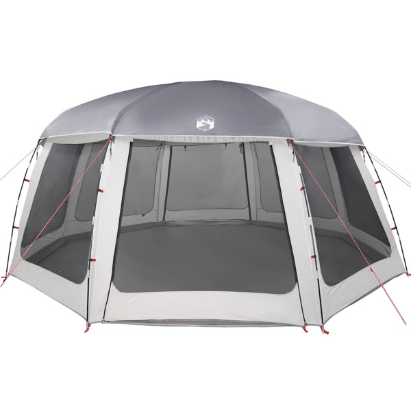 Carpa para piscina con desmontables y paredes azul 690x690 cm M 5