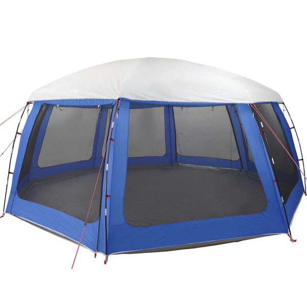 Carpa para piscina con desmontables y paredes azul 690x690 cm M 3