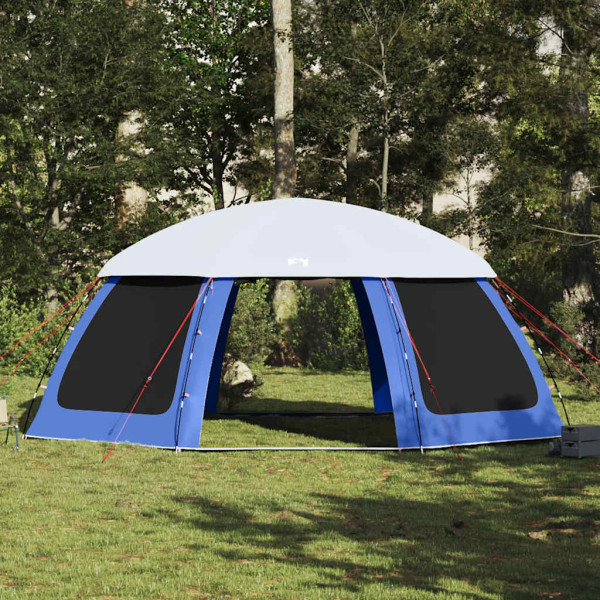 Carpa para piscina con desmontables y paredes azul 690x690 cm M 4