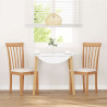 Sillas de comedor con cojines 2uds madera maciza natural caucho 3