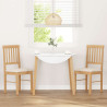Sillas de comedor con cojines 2 uds madera maciza caucho 3