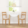 Sillas de comedor con cojines 2uds madera maciza natural caucho 3