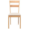 Sillas de comedor con cojines 2uds madera maciza natural caucho 5