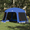 Carpa para piscina con desmontables y paredes azul 512x458 cm 1