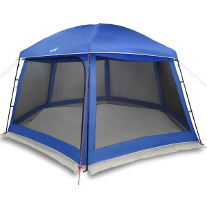 Carpa para piscina con desmontables y paredes azul 512x458 cm H