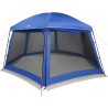 Carpa para piscina con desmontables y paredes azul 512x458 cm 3