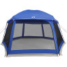 Carpa para piscina con desmontables y paredes azul 512x458 cm 5
