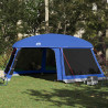 Carpa para piscina con desmontables y paredes azul 618x532 cm 1