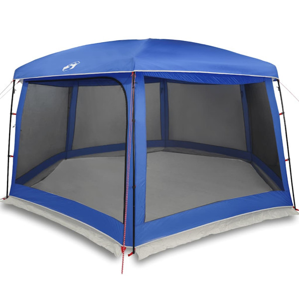Carpa para piscina con desmontables y paredes azul 618x532 cm M 2
