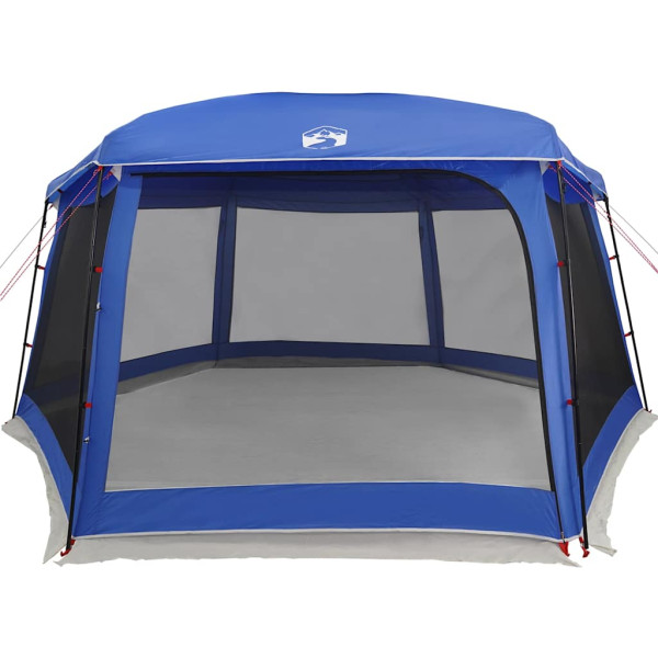 Carpa para piscina con desmontables y paredes azul 618x532 cm M 5