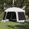 Carpa para piscina con desmontables y paredes gris 512x458 cm 1