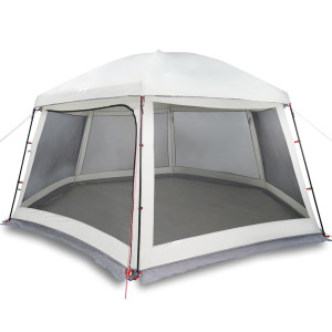 Carpa para piscina con desmontables y paredes gris 512x458 cm H