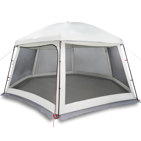 Carpa para piscina con desmontables y paredes gris 512x458 cm M 2