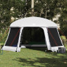 Carpa para piscina con desmontables y paredes gris 512x458 cm 4