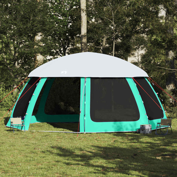 Carpa para piscina con desmontables y paredes azul 612x612 cm D