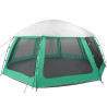 Carpa para piscina con desmontables y paredes azul 612x612 cm 3