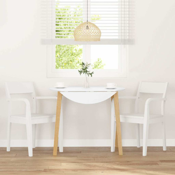 Sillas de comedor 2 unidades madera maciza de caucho blanco M 3