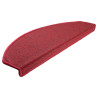 Alfombrilla escalera 30 uds rojo burdeos 65x24x4 cm 2