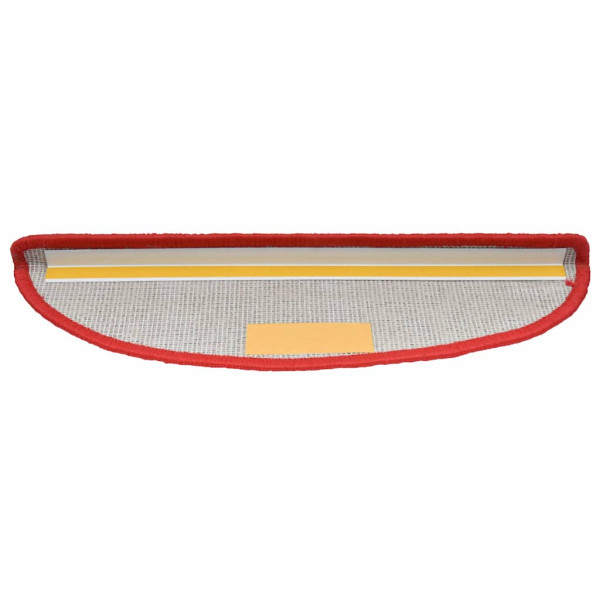 Tapetes de escadas 30 pcs 65x21x4 cm vermelho M 4