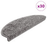 Alfombrilla escalera 30 uds Gris 65x21x4 cm 1