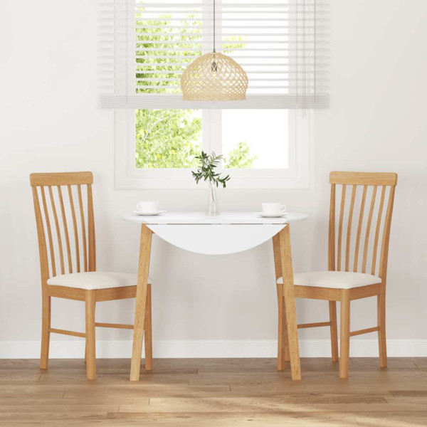 Cadeiras de jantar com almofadões 2 pcs madeira maciça M 3