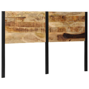 Cabecero 160 cm Madera Maciza Mango y Hierro H