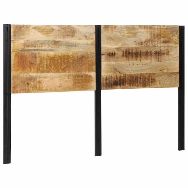 Cabecero 160 cm Madera Maciza Mango y Hierro M 3