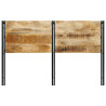 Cabecero 160 cm Madera Maciza Mango y Hierro 4