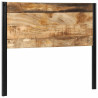 Cabecero 120 cm Madera Maciza Mango y Hierro 2