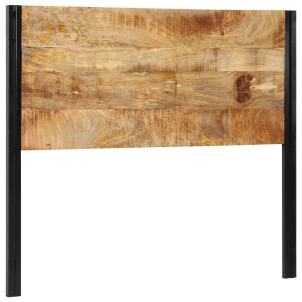 Cabecero 120 cm Madera Maciza Mango y Hierro M 3