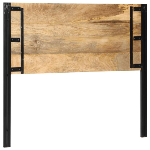 Cabecero 120 cm Madera Maciza Mango y Hierro M 5