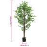 Planta Ficus Artificial 1260 Hojas 200 cm Verde 5