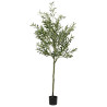 Árbol de olivo artificial con 700 hojas verde 180 cm 1