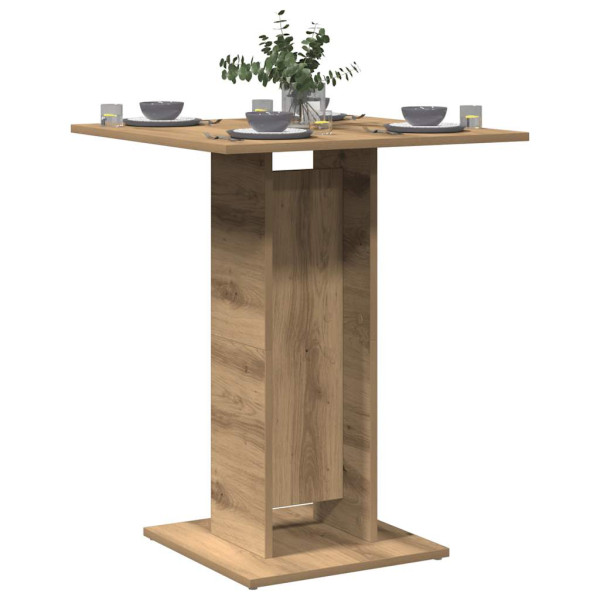 Mesa de bistró madera de ingeniería roble artisan 60x60x75 cm D