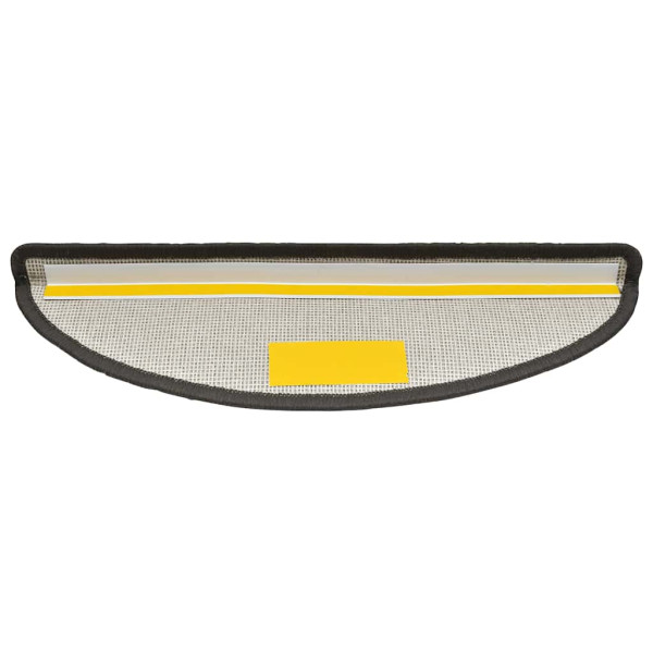 Tapetes de escada 30 pcs 56x17x3 cm cinzento escuro M 4
