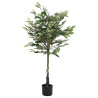 Árbol ficus artificial 480 hojas verde 130 cm 1