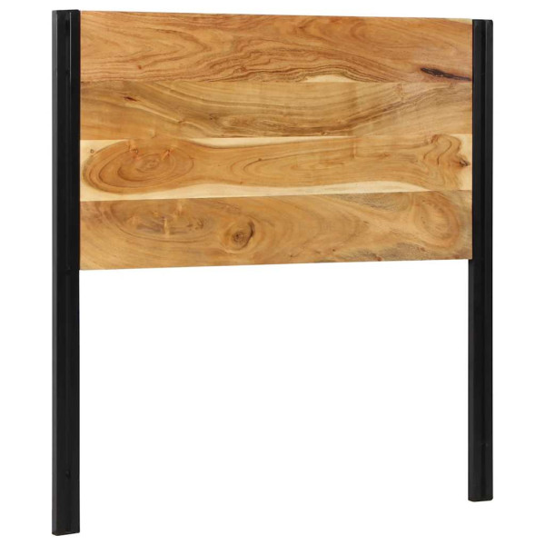 Cabecero 100 cm Madera Maciza Acacia y Hierro M 2