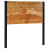 Cabecero 100 cm Madera Maciza Acacia y Hierro 3
