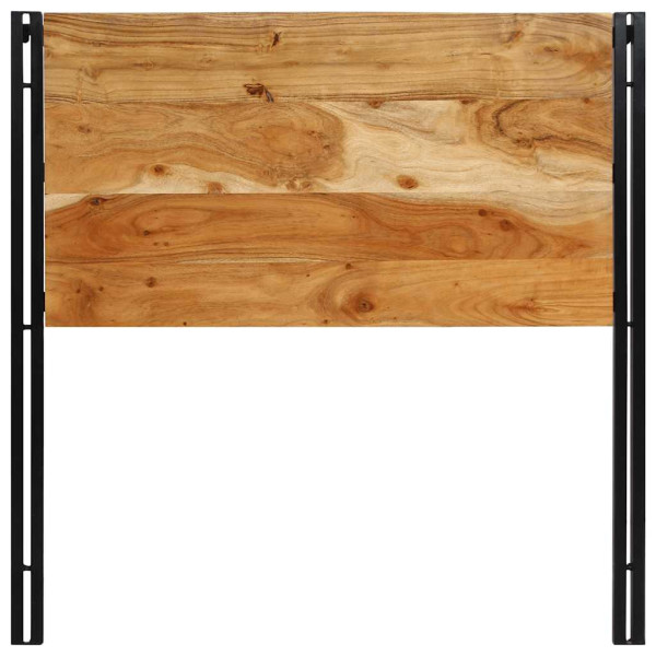 Cabecero 100 cm Madera Maciza Acacia y Hierro M 4