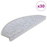 Tapetes de escada 30 pcs 65x24x4 cm cinzento-claro 1