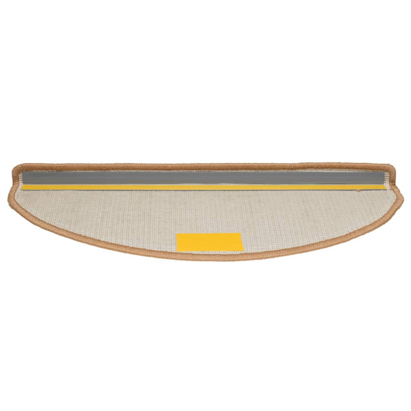 Tapetes de escada 30 pcs 65x21x4 cm bege M 4