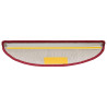 Alfombrilla escalera 30 uds rojo burdeos 56x17x3 cm 4