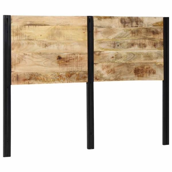 Cabecero 140 cm Madera Maciza Mango y Hierro D