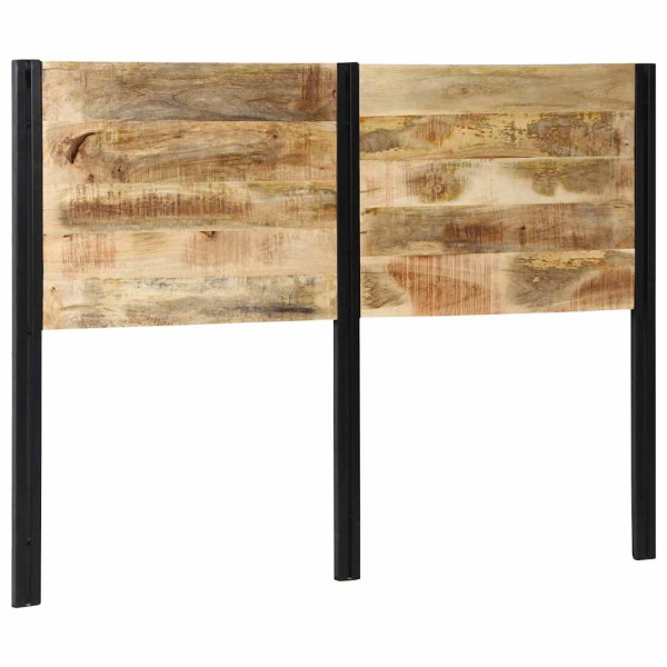 Cabecero 140 cm Madera Maciza Mango y Hierro M 2
