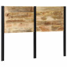 Cabecero 140 cm Madera Maciza Mango y Hierro 2