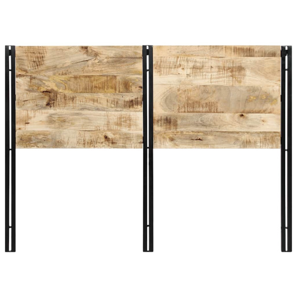 Cabecero 140 cm Madera Maciza Mango y Hierro M 4